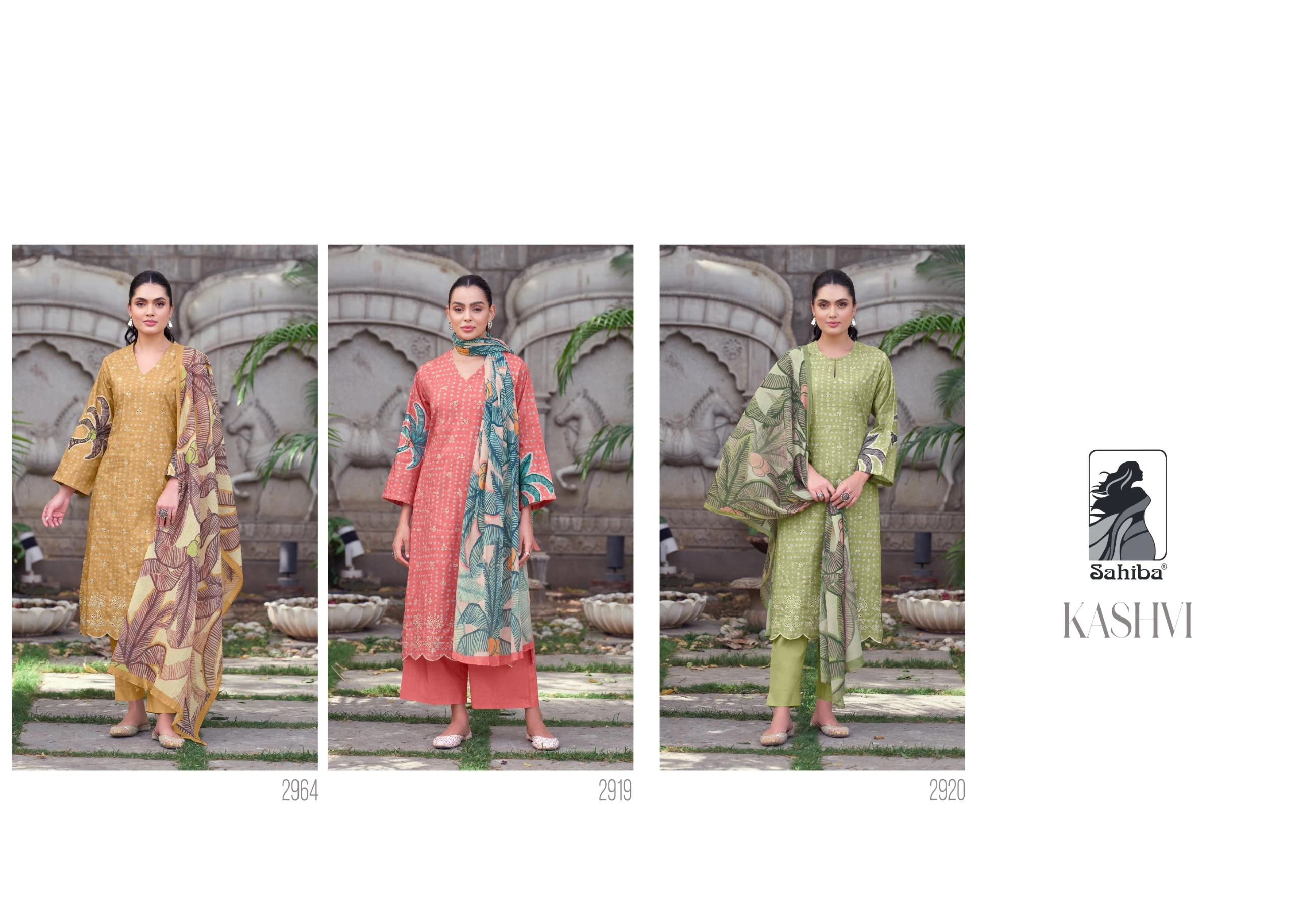 Sahiba Kashvi Pure Cotton Lawn Digital Print Wholesale Fancy Printed Salwar Suit Catalog — Wholesale Salwar Suits, Kashvi Creation wholesale from Surat — view 4